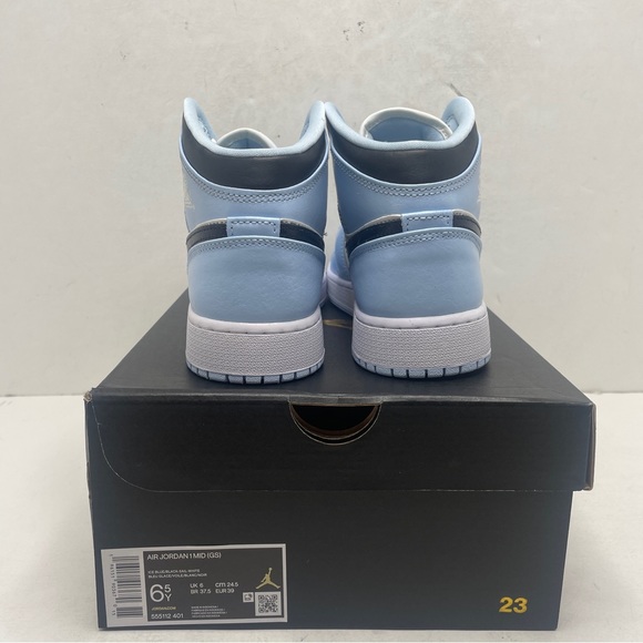 Nike Air Jordan 1 Retro Mid GS “Ice Blue” 2022 - Picture 4 of 4